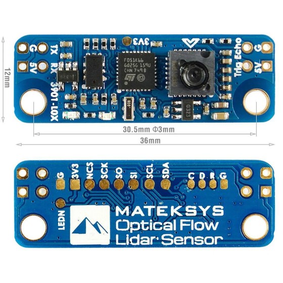 Mateksys Matek Systems OPTICAL FLOW LIDAR SENSOR 3901-L0X INAV Module F4 F7 F405 Flight Controller FPV Racing Drone Long Range